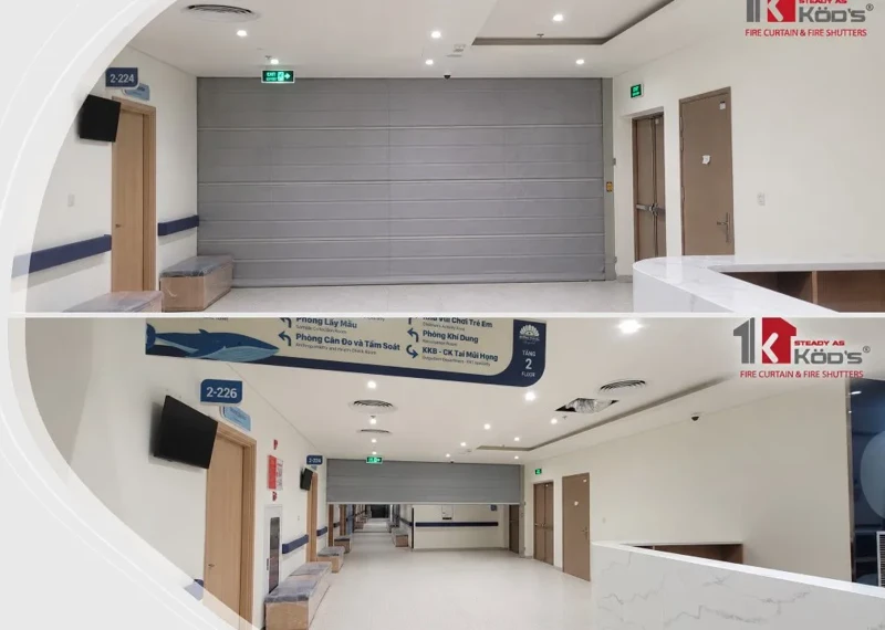 Màn Cuốn Ngăn Cháy EI60 KODSDOOR – Cấu Tạo, Ứng Dụng Và Giải Pháp Cho Ô Mở Đến 15m