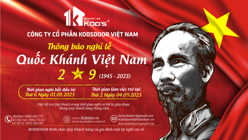 Thông báo nghỉ lễ Quốc Khánh 2/9